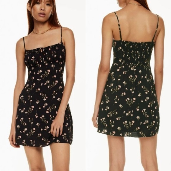 Aritzia Dresses & Skirts - ARITZIA SUNDAY BEST Delilah Cottagecore Milkmaid Ditsy Floral Mini Dress